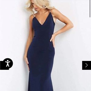 Brand new with tags Jovani blue trumpet dress size 00